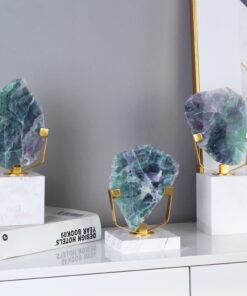 Bộ 3 đá trang trí kệ tivi phòng khách sang trọng