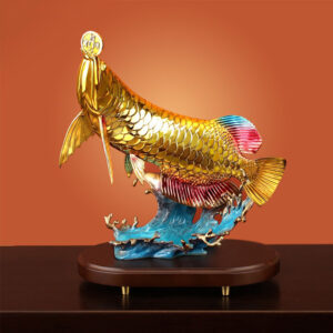 Cá rồng ngậm tiền vàng cao 34cm nặng 3,2kg