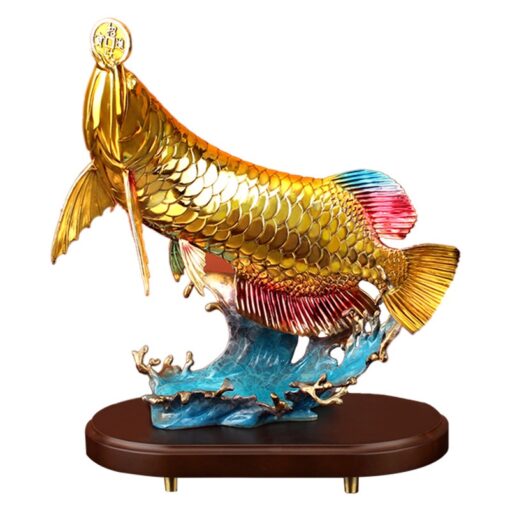 Cá rồng ngậm tiền vàng cao 34cm nặng 3,2kg Cá rồng ngậm tiền vàng cao 34cm nặng 3,2kg