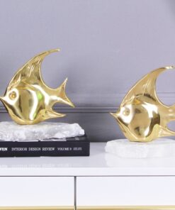 Cá vàng nghệ thuật trang trí kệ tivi bàn học