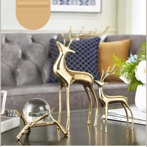 cap huou bang dong 1 Cặp hươu bằng đồng