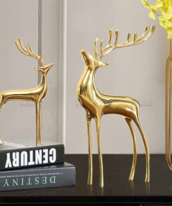 Cặp hươu bằng đồng