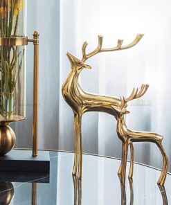 Cặp hươu bằng đồng