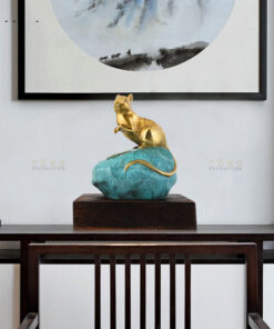 Chuột tiền vàng bằng đồng