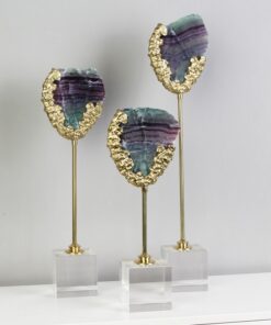 Mô hình đá pha lê tự nhiên trang trí quầy kệ tivi