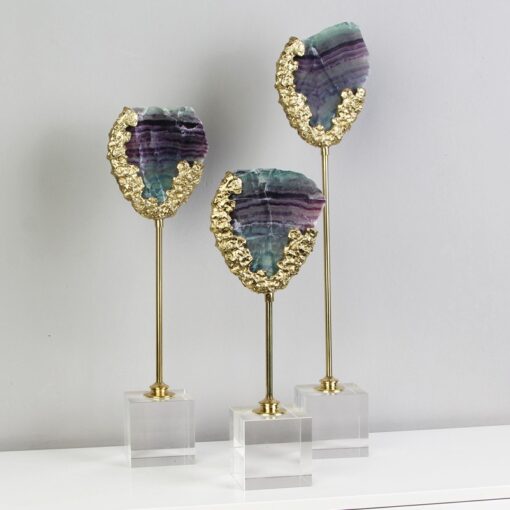 da pha le tu nhien trang tri ke tivi Mô hình đá pha lê tự nhiên trang trí quầy kệ tivi