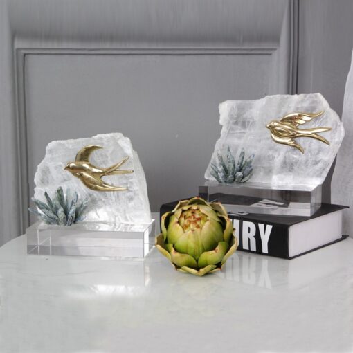 do trang tri ke tivi sang tao Đồ trang trí kệ tivi chim én mùa xuân