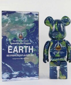 Mô hình đồ chơi gấu bearbrick Earth 28cm 400%