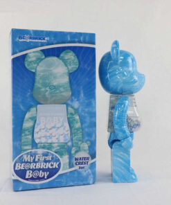 Mô hình gấu bearbrick 400% gợn sóng cao 28cm