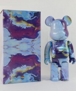 Mô hình gấu bearbrick 400% vân đá đẹp