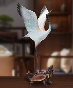 Cặp hạc cưỡi long quy