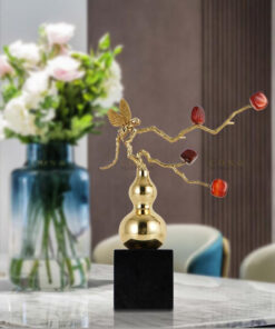 Hồ lô phong thủy gắn đá