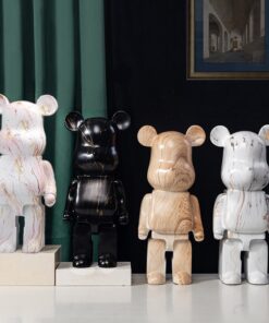 Mẫu gấu bearbrick mạ điện sơn thường