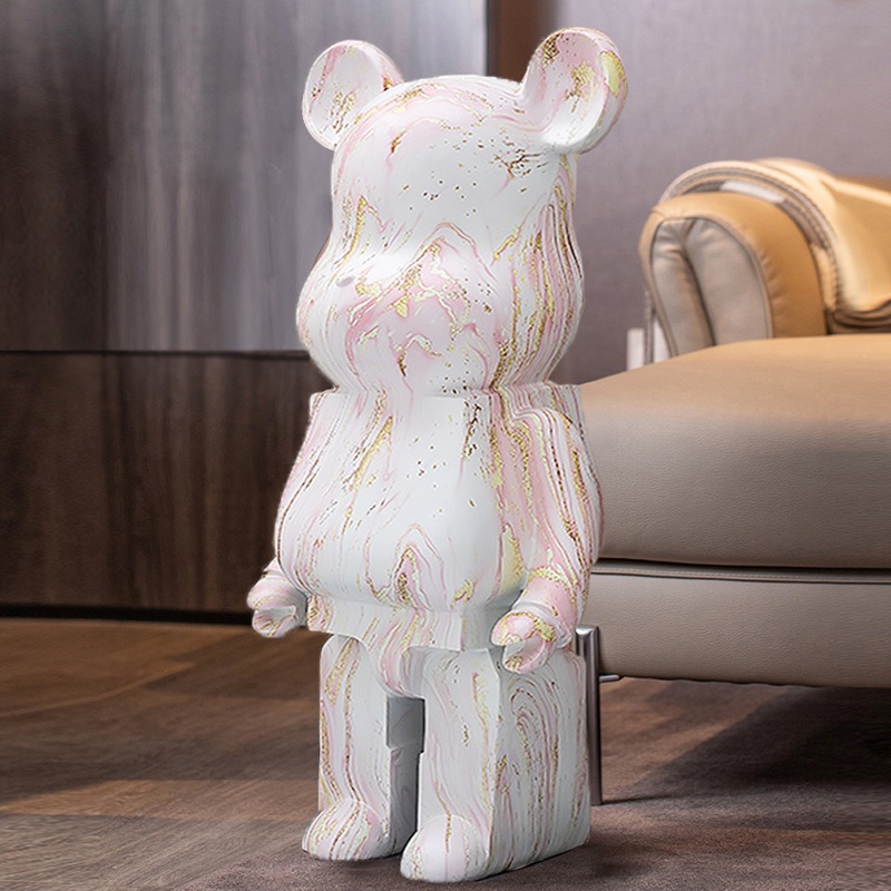 Mẫu gấu bearbrick mạ điện sơn thường