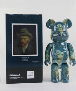 Mẫu gấu bearbrick in hình họa sỹ Van Gogh