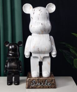 Mẫu gấu bearbrick mạ điện sơn thường