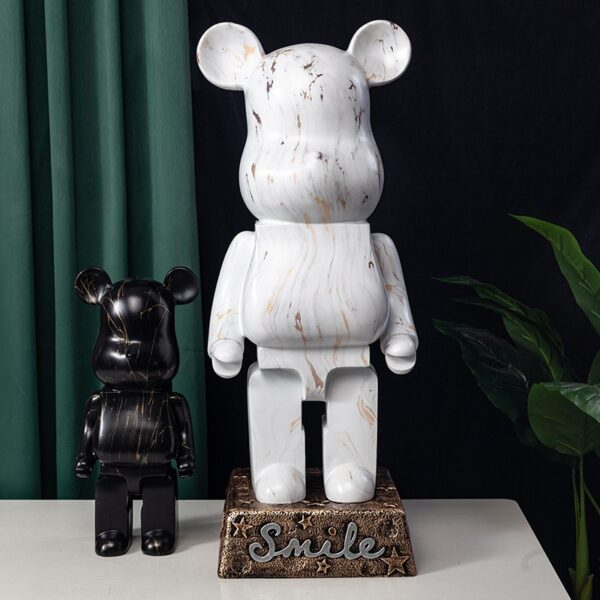 Mẫu gấu bearbrick mạ điện sơn thường