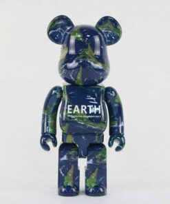Mô hình đồ chơi gấu bearbrick Earth 28cm 400%