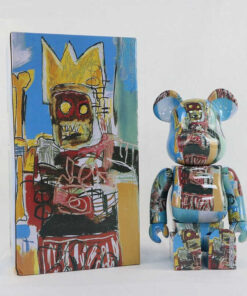 Mô hình gấu bearbrick Basquiat 28CM