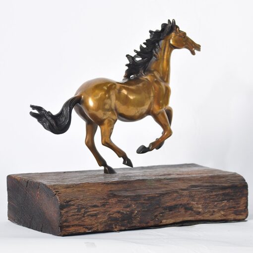 mau ngua phong thuy de go bang dong nguyen chat Tượng ngựa phong thủy đế gỗ