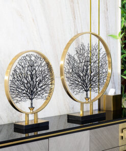 Mô hình cây tài lộc trang trí kệ phòng khách