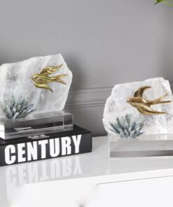 Đồ trang trí kệ tivi chim én mùa xuân