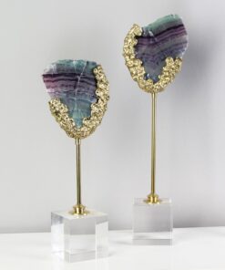 Mô hình đá pha lê tự nhiên trang trí quầy kệ tivi