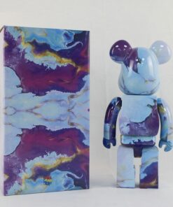Mô hình gấu bearbrick 400% vân đá đẹp