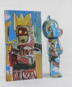 Mô hình gấu bearbrick Basquiat 28CM