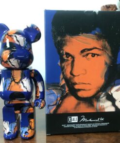 Mô hình bearbrick cao 28cm in hình vua quyền anh ALI