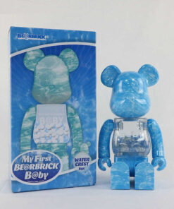 Mô hình gấu bearbrick 400% gợn sóng cao 28cm