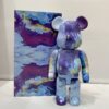 Mô hình gấu bearbrick 400% vân đá đẹp