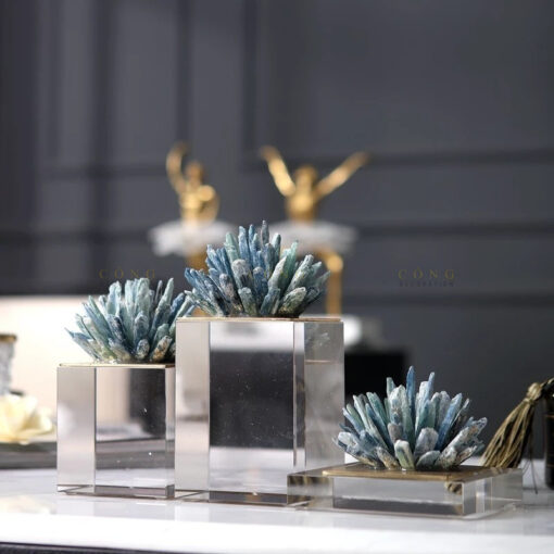 mo hinh hoa bang da Bộ ba hoa đá thạch anh