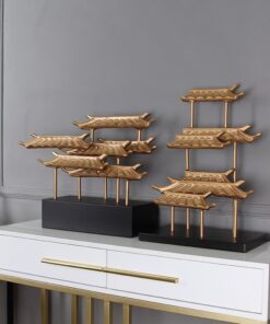 Mô hình mái trang trí kệ tivi