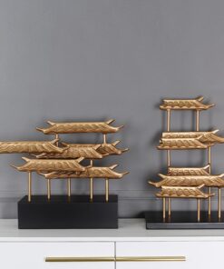 Mô hình mái trang trí kệ tivi