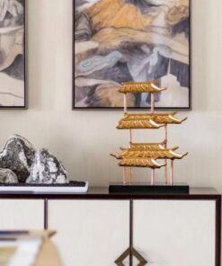 Mô hình mái trang trí kệ tivi