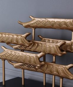 Mô hình mái trang trí kệ tivi