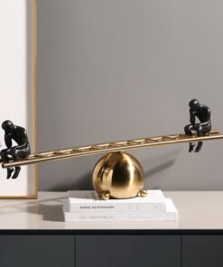 Mô hình thăng bằng trang trí quầy kệ ti vi sang trọng