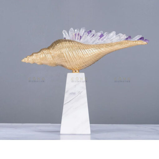 oc bien bang dong (4) Ốc biển gắn đá thạch anh cao cấp