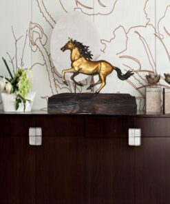 Tượng ngựa phong thủy đế gỗ