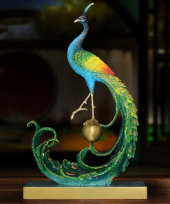 Cặp chim công bằng đồng