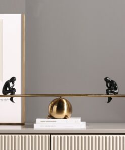 Mô hình thăng bằng trang trí quầy kệ ti vi sang trọng