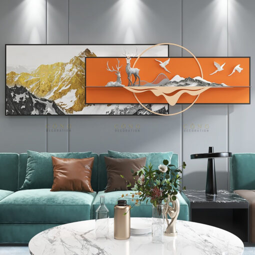 tranh 3D treo tuong 1 Phù điêu 3D sáng tạo