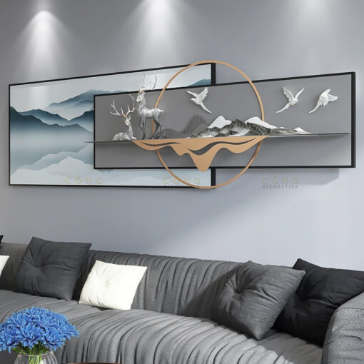 tranh 3D treo tuong 2 Phù điêu 3D sáng tạo