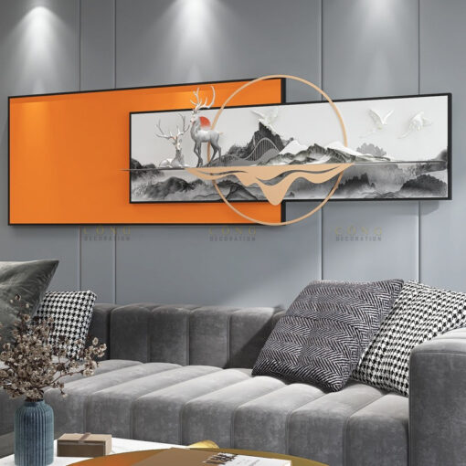 tranh 3D treo tuong 5 Phù điêu 3D sáng tạo