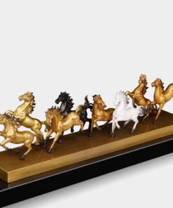 Tượng bát mã truy phong sang trọng