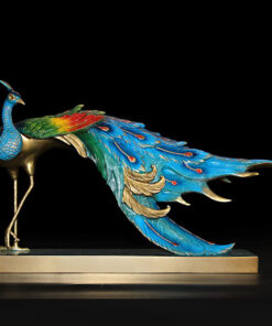 Tượng chim khổng tước bằng đồng