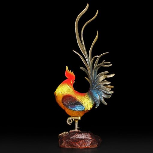 tuong ga trong bang dong phong thuy Tượng gà trống phong thủy