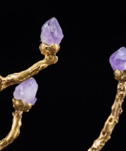 Tượng hươu phong thủy gắn đá