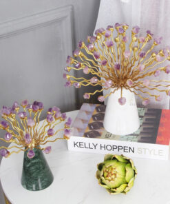 Decor bình hoa đá thạch anh